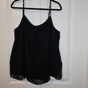 Sloane & Sadie - Women's Elegant Black Sheer Lined Top SZ XXL